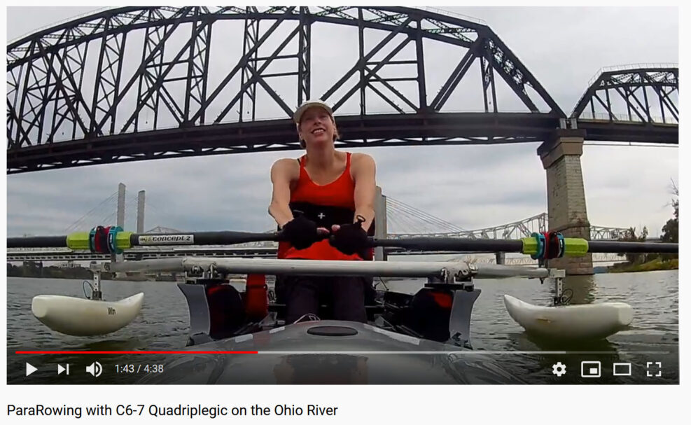 Jenny Smith Pararowing On The Ohio River