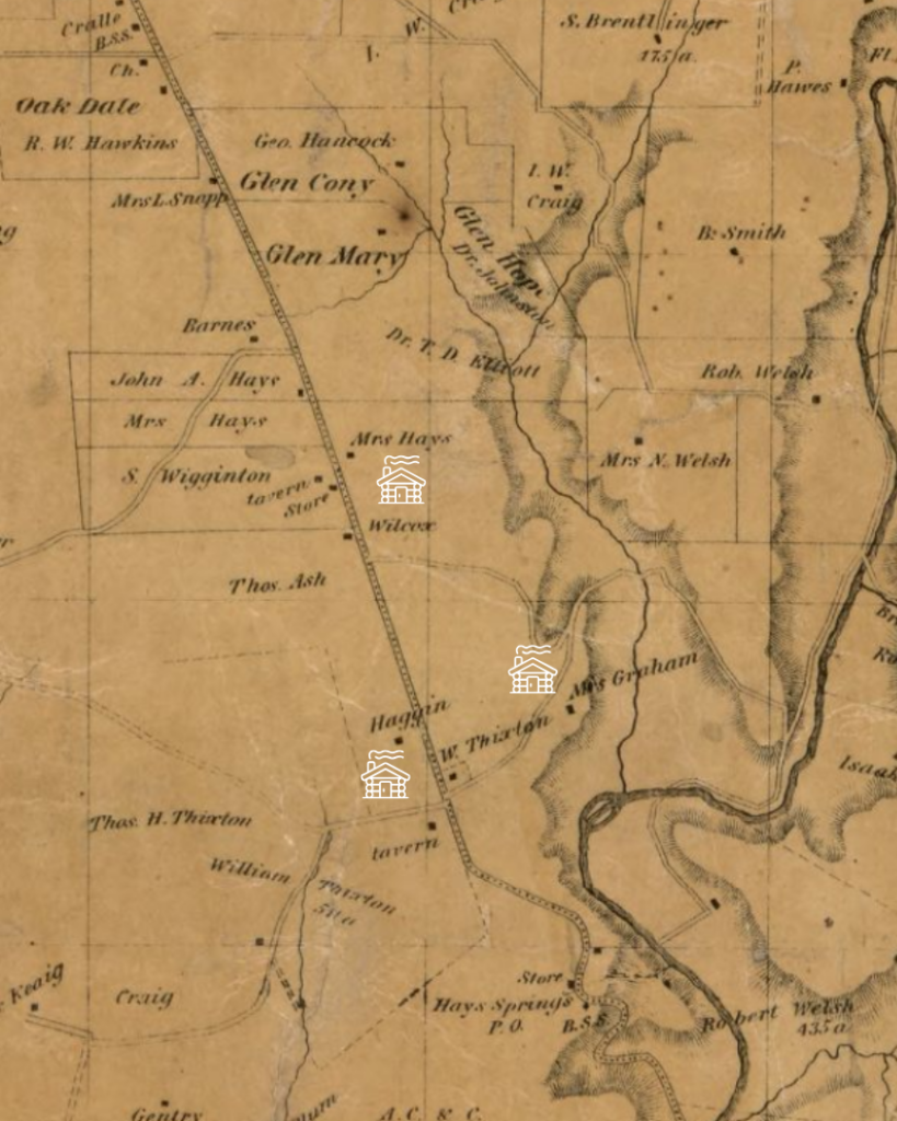 1858 Map of Fairmount, Kentucky